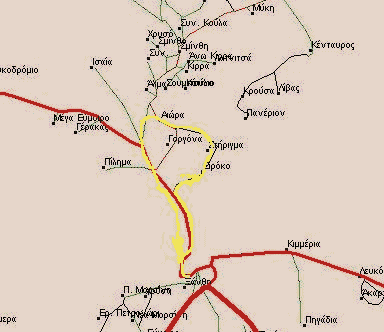 Ο χάρτης της διαδρομής
